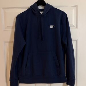 Nike Men's Sportswear Club Navy Blue Hoodie